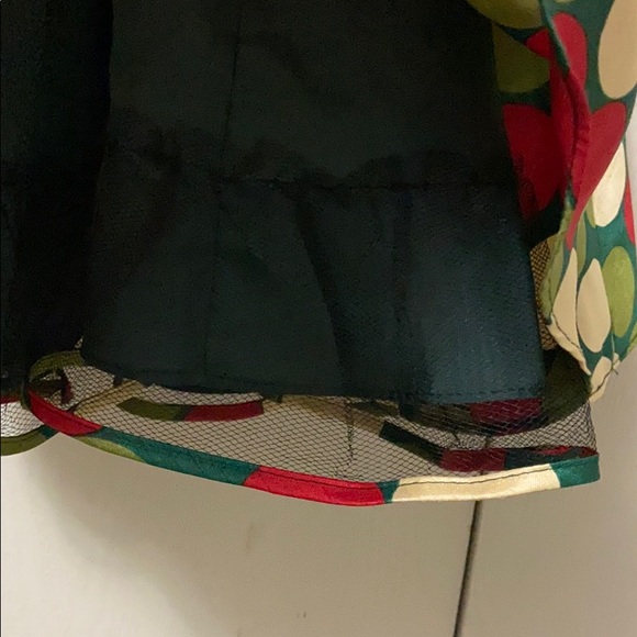 Bonnie Baby Red, Green and Gold LS Dress - Picture 5 of 6